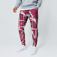 Hawaii Japanese Culture Pink Jogger Pants Spring Cranes Aloha Pattern LT01 - Polynesian Pride