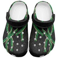 Hawaii Maile Lei Clogs Shoes Aloha Black Color LT03 Black - Polynesian Pride
