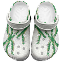 Hawaii Maile Lei Clogs Shoes Aloha White Color LT03 White - Polynesian Pride