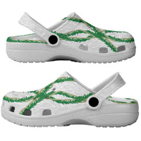 Hawaii Maile Lei Clogs Shoes Aloha White Color LT03 - Polynesian Pride