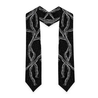 Hawaii Maile Lei Graduation Stole Aloha Grayscale Color LT03 - Polynesian Pride