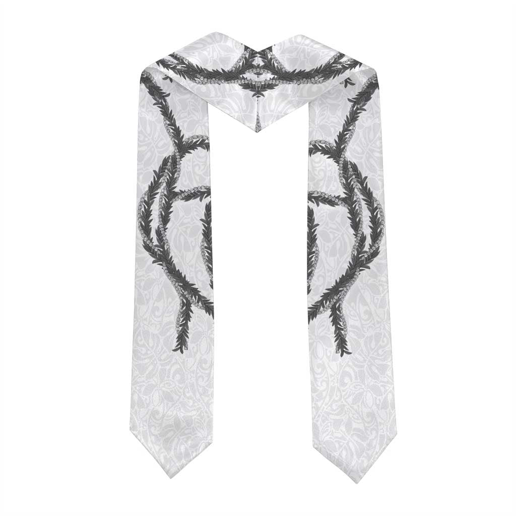 Hawaii Maile Lei Graduation Stole Aloha The Grey Color LT03 - Polynesian Pride