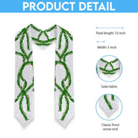 Hawaii Maile Lei Graduation Stole Aloha White Color LT03 - Polynesian Pride