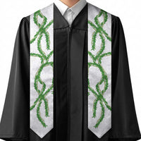 Hawaii Maile Lei Graduation Stole Aloha White Color LT03 - Polynesian Pride