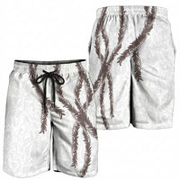 Hawaii Maile Lei Shorts for Men Aloha The Grey Color LT03 - Polynesian Pride