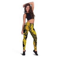 Hawaii Oahu Ilima Lei Leggings