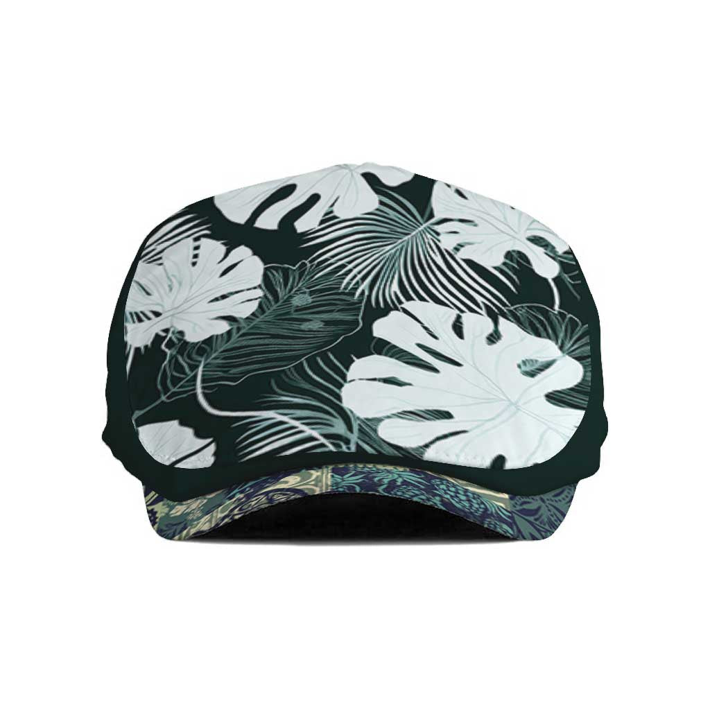 Hawaii Plant Kalo Jeff Hat Hawaiian Tapa Pattern - Polynesian Pride