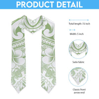 Hawaii Plumeria Lokelani Pikake Lei Graduation Stole Oma'oma'o Polynesian Tattoo