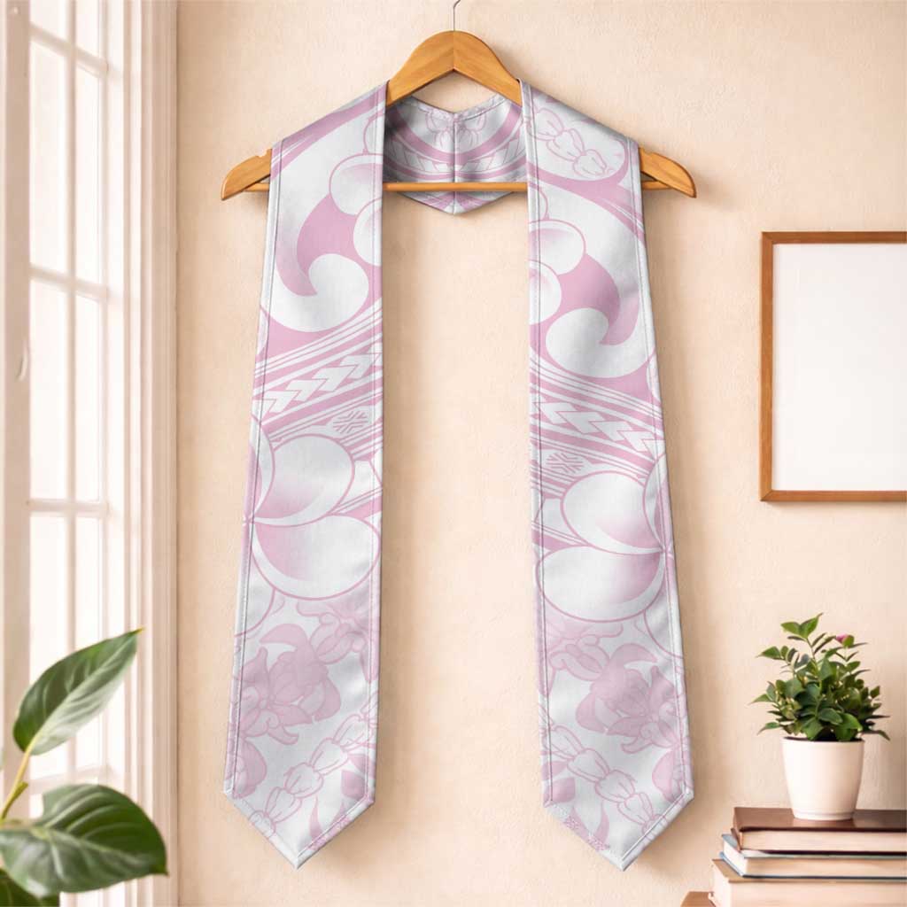 Hawaii Plumeria Lokelani Pikake Lei Graduation Stole Poni Mama Polynesian Tattoo LT9 One Size Pink - Polynesian Pride