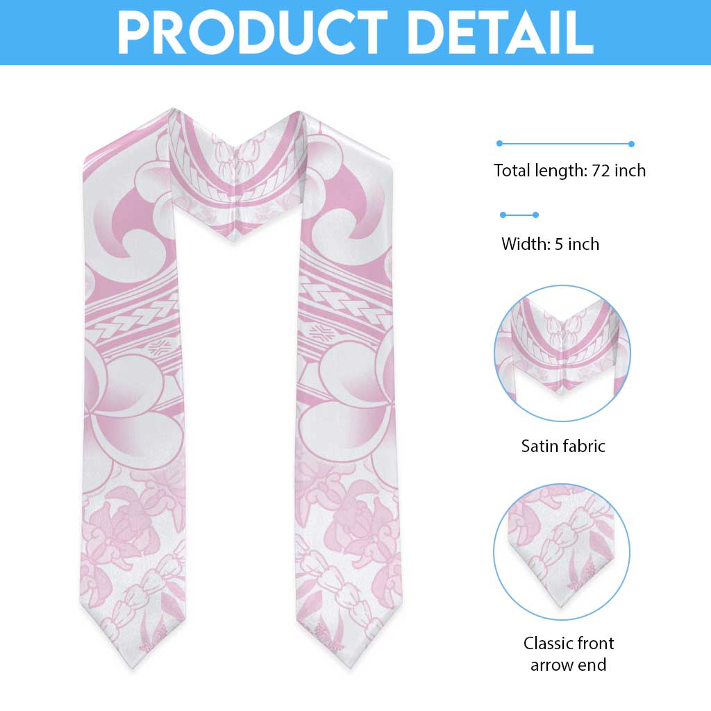 Hawaii Plumeria Lokelani Pikake Lei Graduation Stole Poni Mama Polynesian Tattoo LT9 - Polynesian Pride