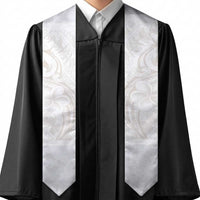 Hawaii Plumeria Lokelani Pikake Lei Graduation Stole Sandy Beige Polynesian Tattoo