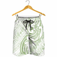 Hawaii Plumeria Lokelani Pikake Lei Shorts for Men Oma'oma'o Polynesian Tattoo LT9 - Polynesian Pride