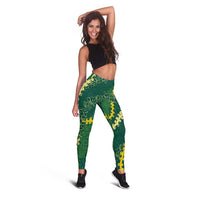 Hawaii Puakenikeni - Maile Lei Leggings Sage Green