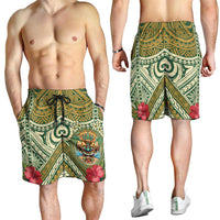 Hawaii Tiki Mask Shorts for Men Mele Kalikimaka i Iulai! LT9 - Polynesian Pride