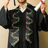 Hawaii Tropical Flowers and Leaves Graduation Stole Tapa Pattern Colorful Mode LT03 - Polynesian Pride