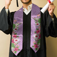 Hawaii Tropical Flowers Graduation Stole Lavender Polynesian Tattoo Art LT05 - Polynesian Pride