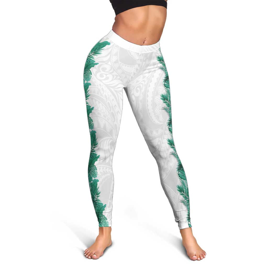 Hawaii Tropical Leaves Leggings Polynesian Pattern LT01 - Polynesian Pride