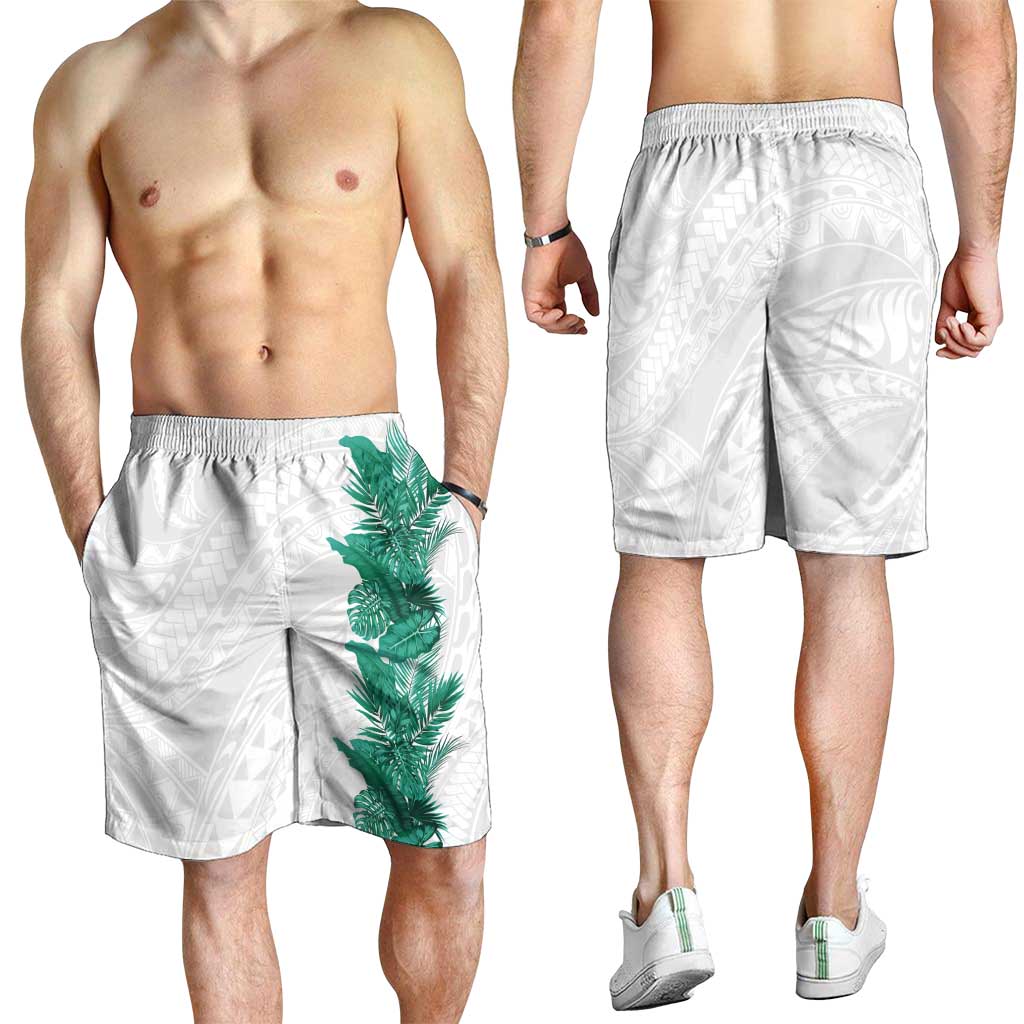 Hawaii Tropical Leaves Shorts for Men Polynesian Pattern LT01 - Polynesian Pride