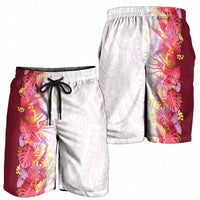 Hawaii Tropical Plant Akala Shorts for Men Vibrant Polynesian Pattern LT01 - Polynesian Pride