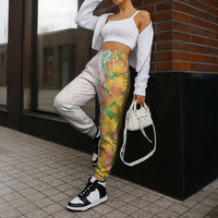 Hawaii Tropical Plant Lenalena Jogger Pants Vibrant Polynesian Pattern LT01 - Polynesian Pride