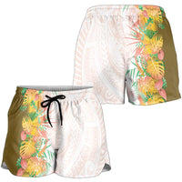 Hawaii Tropical Plant Lenalena Shorts for Women Vibrant Polynesian Pattern LT01 - Polynesian Pride