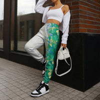 Hawaii Tropical Plant Omaomao Jogger Pants Vibrant Polynesian Pattern