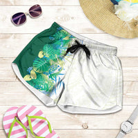 Hawaii Tropical Plant Omaomao Shorts for Women Vibrant Polynesian Pattern LT01 Green - Polynesian Pride