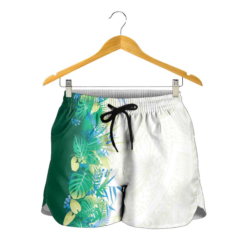 Hawaii Tropical Plant Omaomao Shorts for Women Vibrant Polynesian Pattern LT01 - Polynesian Pride