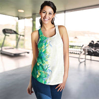 Hawaii Tropical Plant Omaomao Women Racerback Tank Vibrant Polynesian Pattern LT01 - Polynesian Pride
