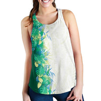 Hawaii Tropical Plant Omaomao Women Racerback Tank Vibrant Polynesian Pattern LT01 - Polynesian Pride