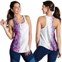 Hawaii Tropical Plant Poni Women Racerback Tank Vibrant Polynesian Pattern LT01 - Polynesian Pride