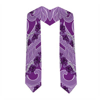 Hawaii Violet Hibiscus Pikake Lei Graduation Stole LT05 - Polynesian Pride