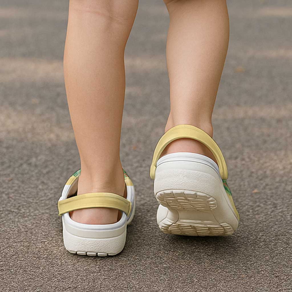 Hawaiian Alohawaii Clogs Shoes Tropical Plants and Animals on The Beach - Polynesian Pride