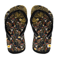 Hawaiian and Japanese Flip Flops Polynesian Tattoo with Japanese Culture Kintsugi Style LT03 - Polynesian Pride