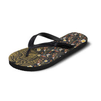 Hawaiian and Japanese Flip Flops Polynesian Tattoo with Japanese Culture Kintsugi Style LT03 - Polynesian Pride