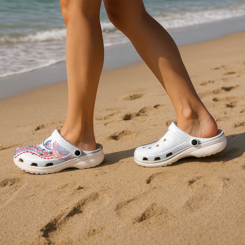 Hawaiian Kakau Tribal Sea Animals Tattoos Clogs Shoes Hawaii Flag Color Inspired LT03 - Polynesian Pride