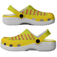 Hawaiian Mango Mele Kalikimaka Clogs Shoes Santa Claus Surfing with Mango Christmas Turtle LT03 - Polynesian Pride