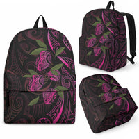 Hawaiian Mango Tribal Tattoo Backpack Pink Pacific Traditional Pattern LT9 - Polynesian Pride