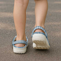 Hawaiian Ohia Lehua Lei Clogs Shoes Plaid Palaka Uliuli Omaomao Pattern - Polynesian Pride