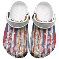 Hawaiian Polynesian Tribal Turtles Clogs Shoes with Lei and Flag Style LT03 Multicolor - Polynesian Pride