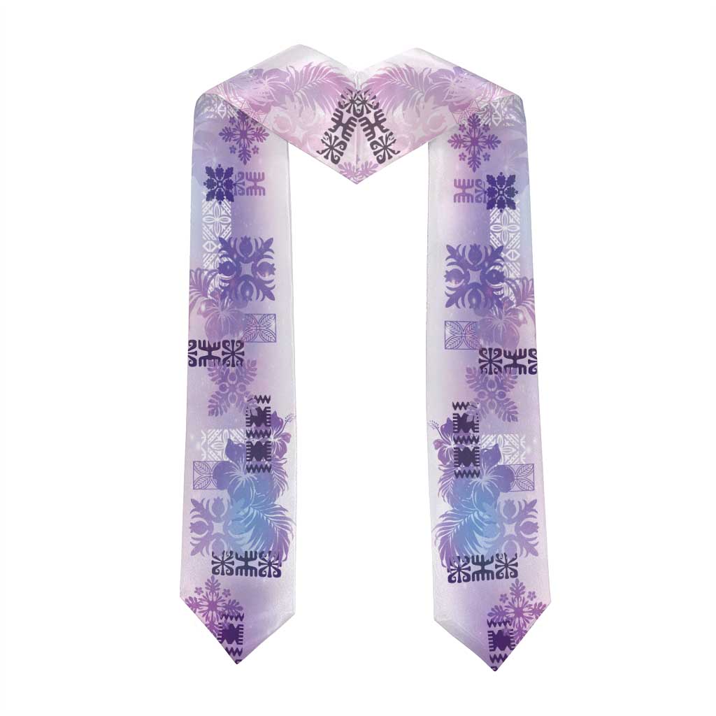 Hawaiian Quilt Graduation Stole Vintage Pattern Galaxy LT05 - Polynesian Pride