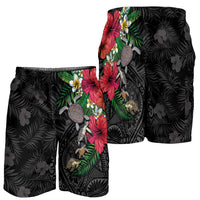 Hawaiian Tropical Plants and Turtles Shorts for Men Polynesian Art Motifs LT03 - Polynesian Pride