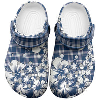 Hibiscus Pakala Cobalt Blue Royal Clogs Shoes Tropical Floral Stylized - Polynesian Pride