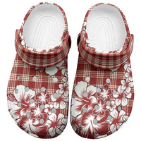 Hibiscus Pakala Fantasy Red Clogs Shoes Tropical Floral Stylized - Polynesian Pride
