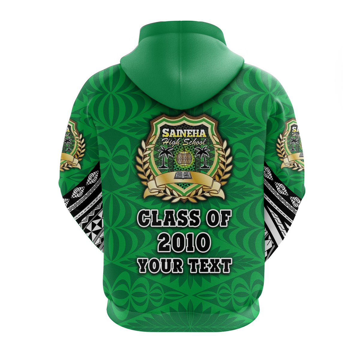 Custom Saineha Tonga Hoodie Polynesian Style Class off 2010 LT16 - Polynesian Pride