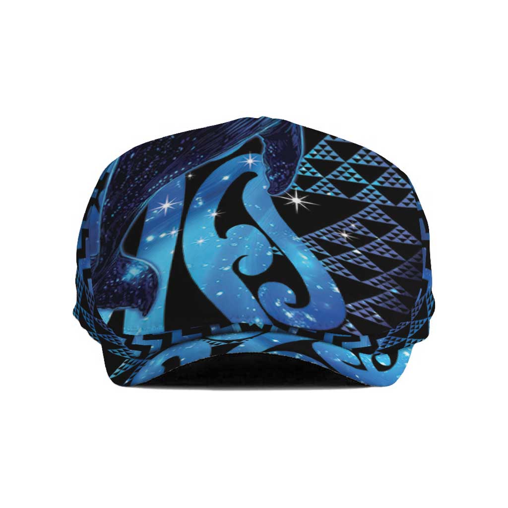 Humpback Whale Matariki New Zealand Jeff Hat NZ Maori Paikea Poutama Luxury Blue LT14 Blue - Polynesian Pride