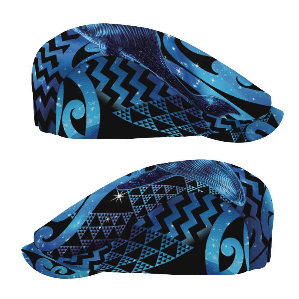 Humpback Whale Matariki New Zealand Jeff Hat NZ Maori Paikea Poutama Luxury Blue LT14 - Polynesian Pride