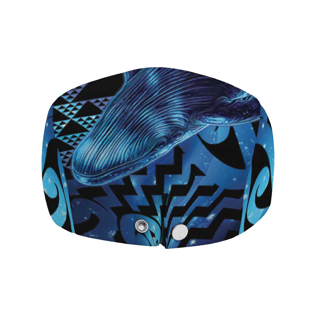 Humpback Whale Matariki New Zealand Jeff Hat NZ Maori Paikea Poutama Luxury Blue LT14 - Polynesian Pride