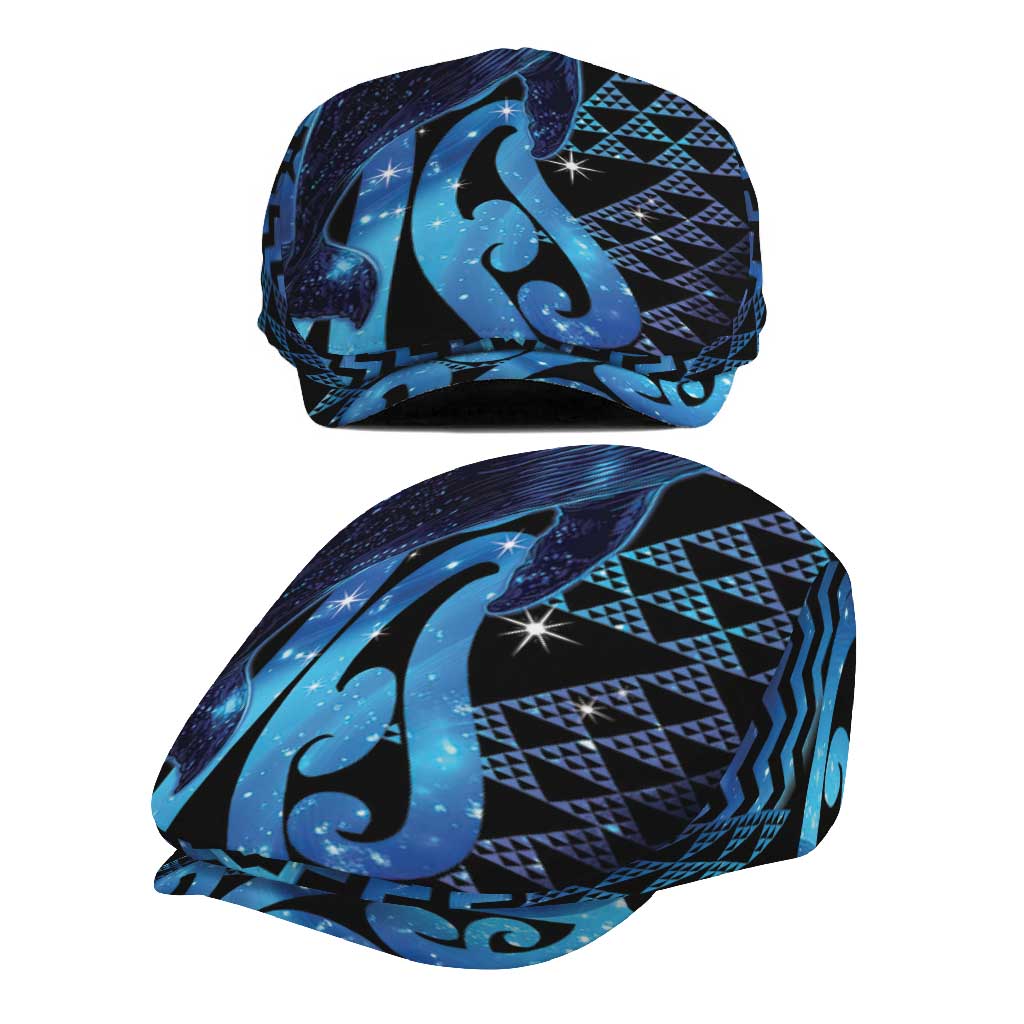 Humpback Whale Matariki New Zealand Jeff Hat NZ Maori Paikea Poutama Luxury Blue LT14 - Polynesian Pride