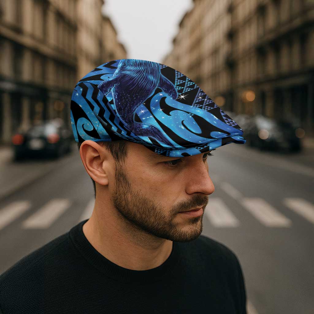 Humpback Whale Matariki New Zealand Jeff Hat NZ Maori Paikea Poutama Luxury Blue LT14 - Polynesian Pride